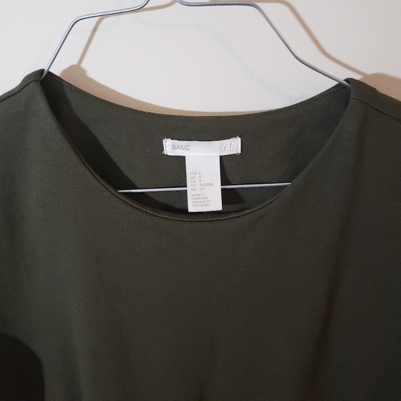 H&M Basic Olive dress - Picture 2 of 3